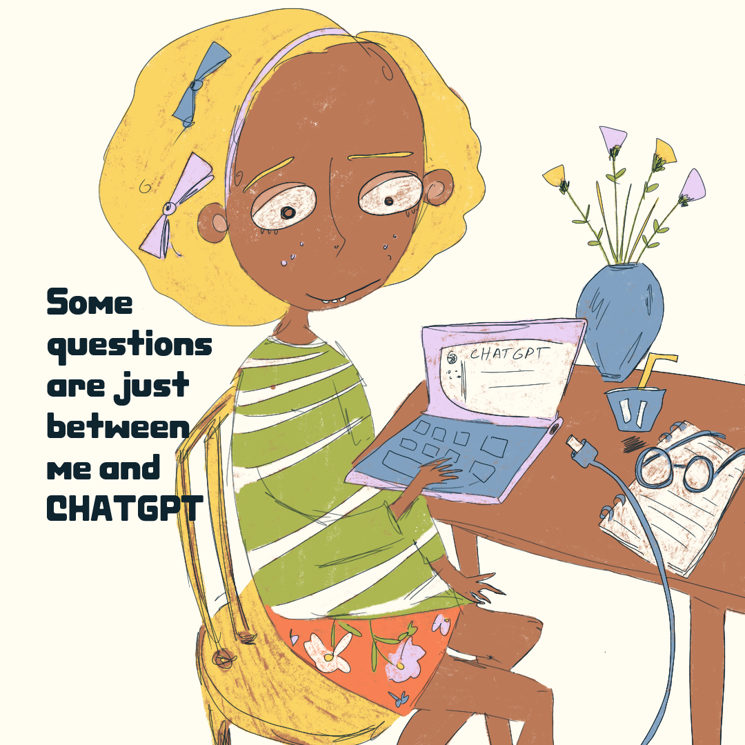 illustration - by hlawulani - title - some questions are just for ChatGPT